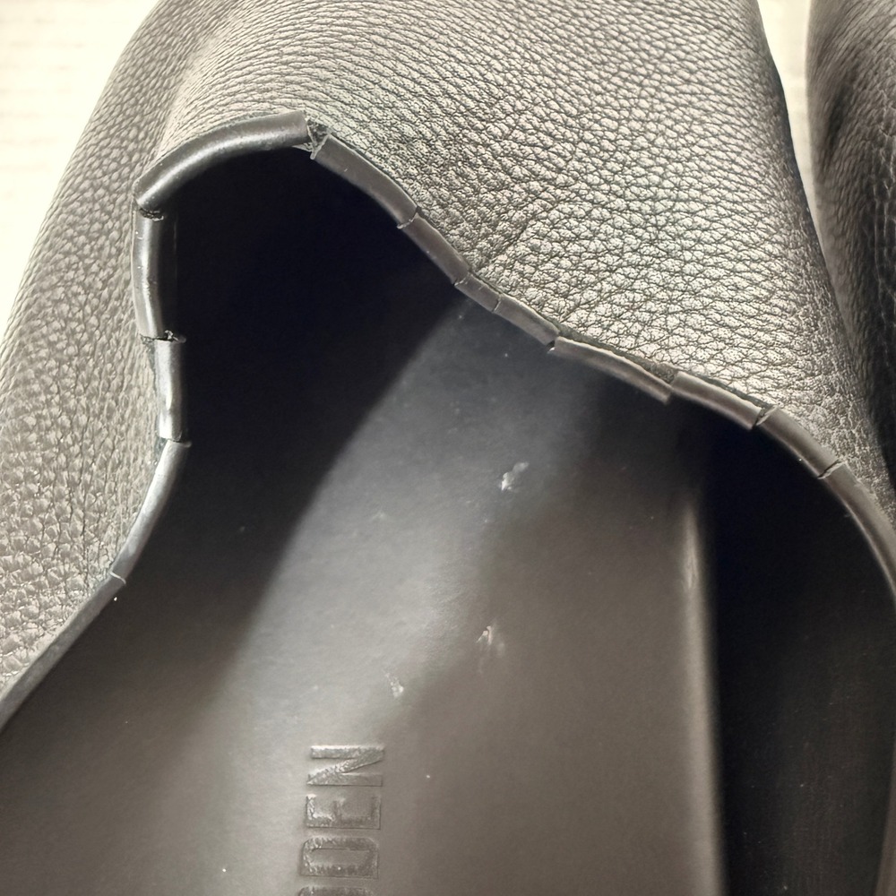 Steve Madden Womens Fern Black Leather Minimalist Casual Slip On Mule Size 7 - Picture 6 of 7